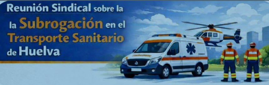 REUNION SINDICAL ONLINE (ZOOM) SOBRE LA SUBROGACION EN EL TRANSPORTE SANITARIO DE HUELVA
